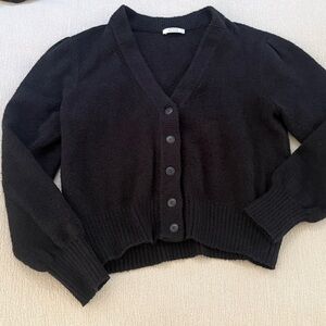 AYR Charcoal Button-Up Cardigan